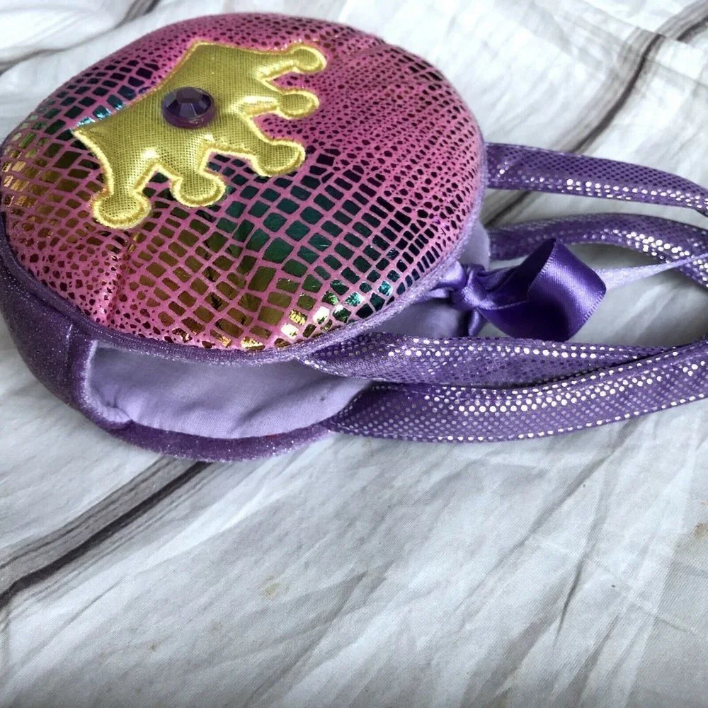 Aurora Shimmery Fancy Pals Purple Purse Crown Pink Plush Toy Pet‎ Carrier